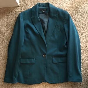 Emerald green blazer